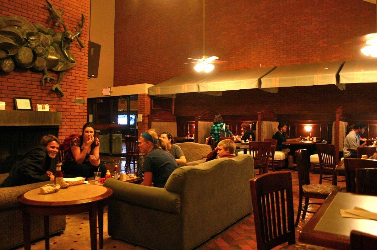The Piasa Pub is a favorite spot for socializing, homework, or for a tasty meal or shake. photo / Tamara Seid-Graham.