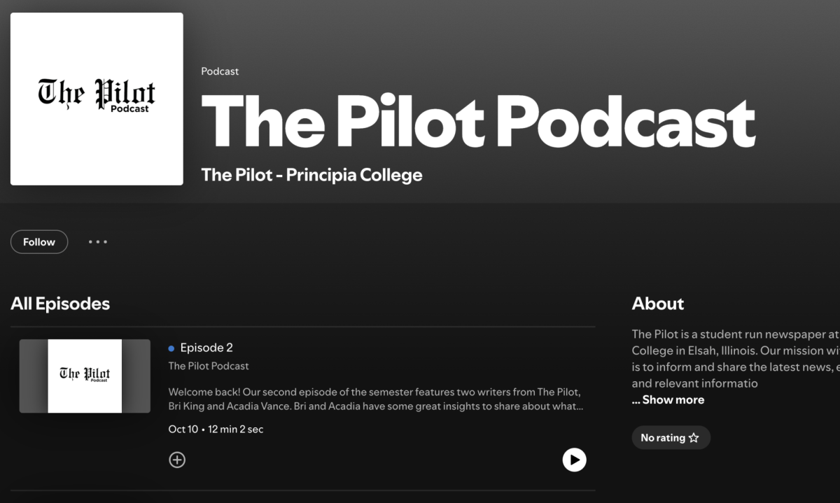 The Pilot Podcast debuted in Fall 2025 with Managing Editor Hannah Wymer hosting. Screenshot. 
